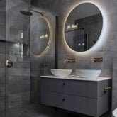 Espejo LED Redondo | Botones táctiles | Función antivaho | Temperatura de color ajustable - Reyze Seria Motivated Model 6